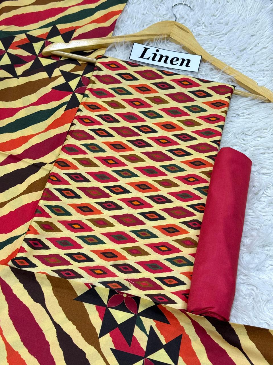 WINTER SILK DIGITAL PRINTED 3-PIECE - SD#12